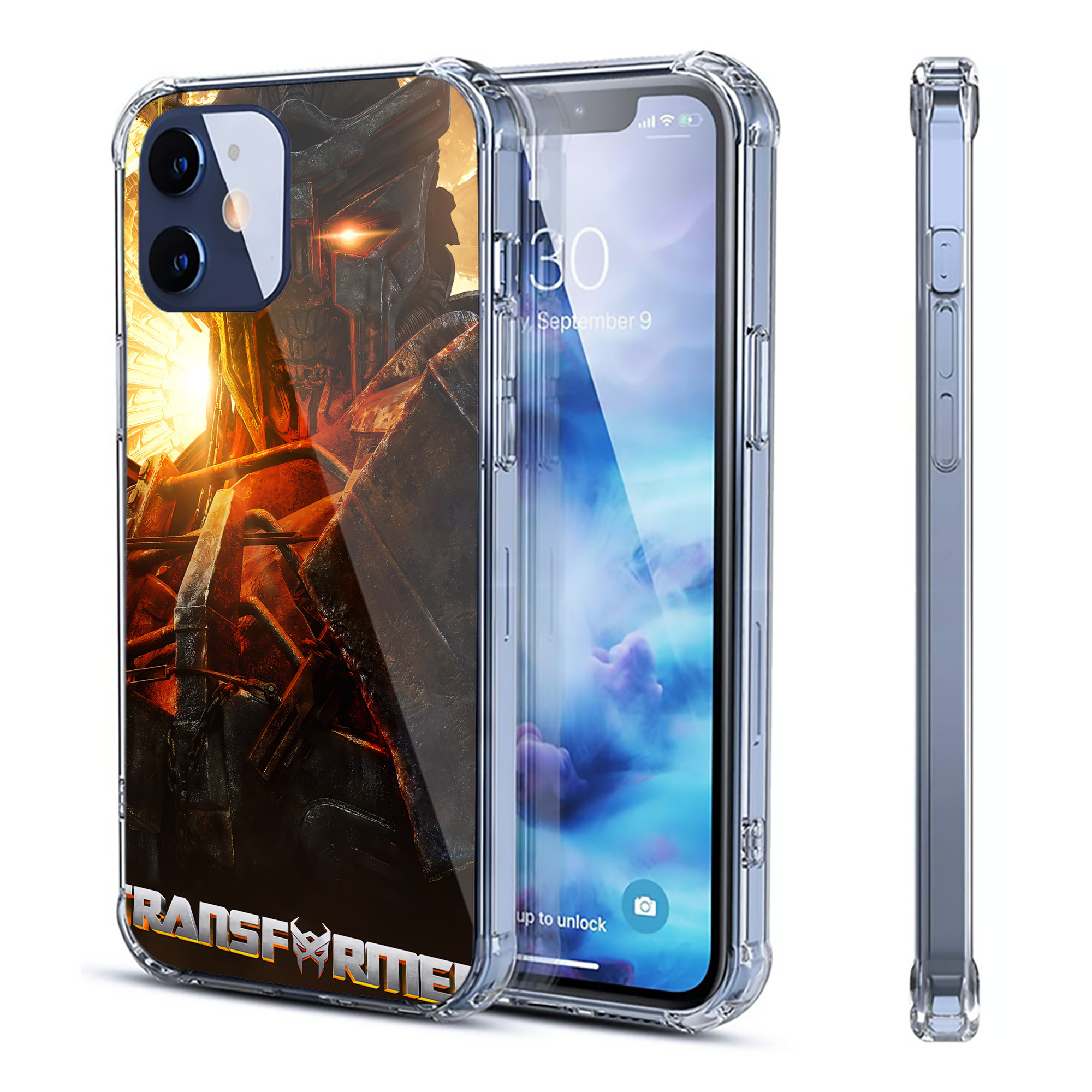 （画像用） Transformers トランスフォーマー 【iPhone 12シリーズ対応】透明スマホケース（クリアソフトケース）